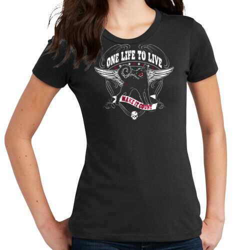 OLTL Women's Black Cat Tee Thumbnail